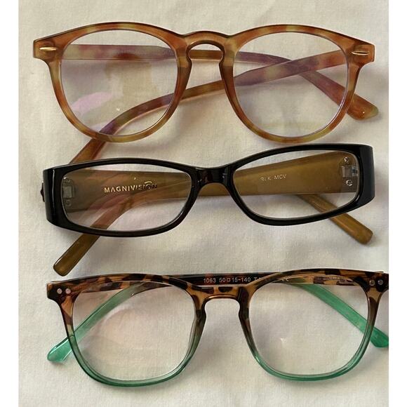 Lot 6 Pair Reading Glasses 1.50-1.75 Nicole Miller-Optique-Bridget-Dolarosey-EUC - Picture 4 of 6
